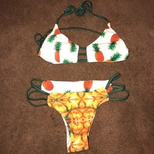 Reversible pineapple bikini set !🍍🍍🍍